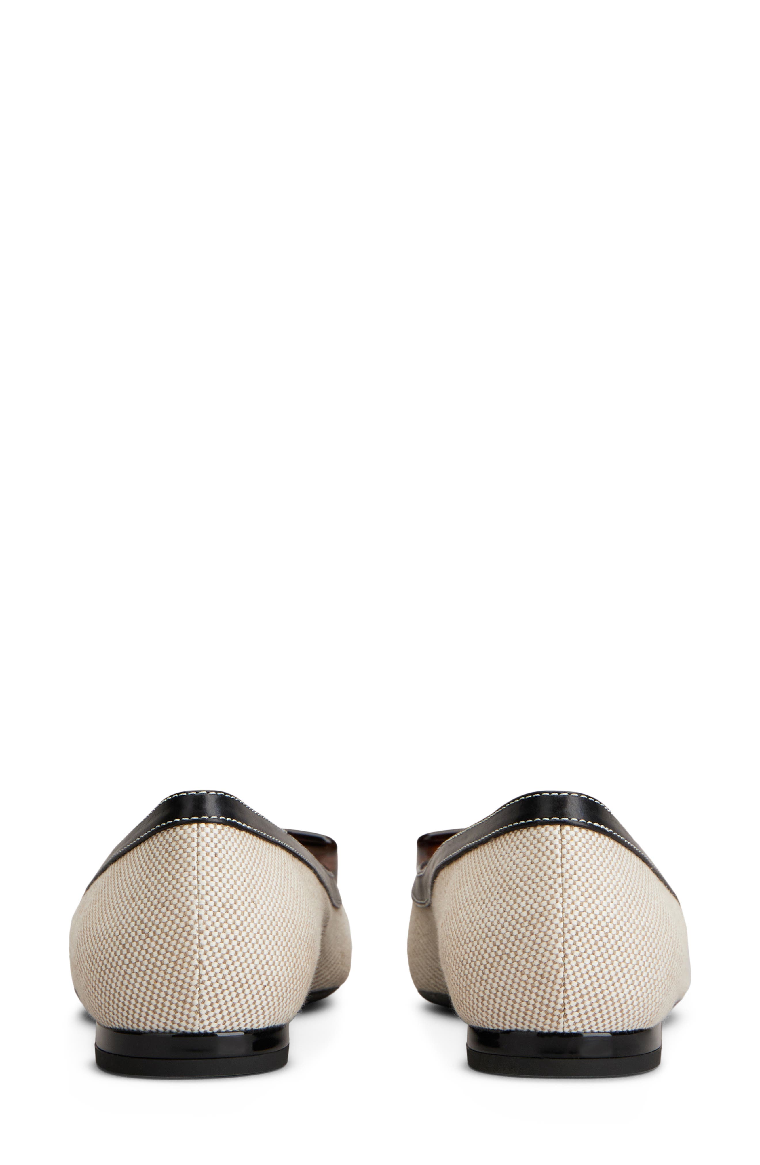 Roger Vivier Gommettine Pointed Toe Ballet Flat, Alternate, color, Daino/ Nero