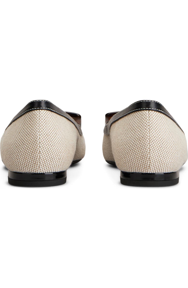 Roger Vivier Gommettine Pointed Toe Ballet Flat, Alternate, color, Daino/ Nero