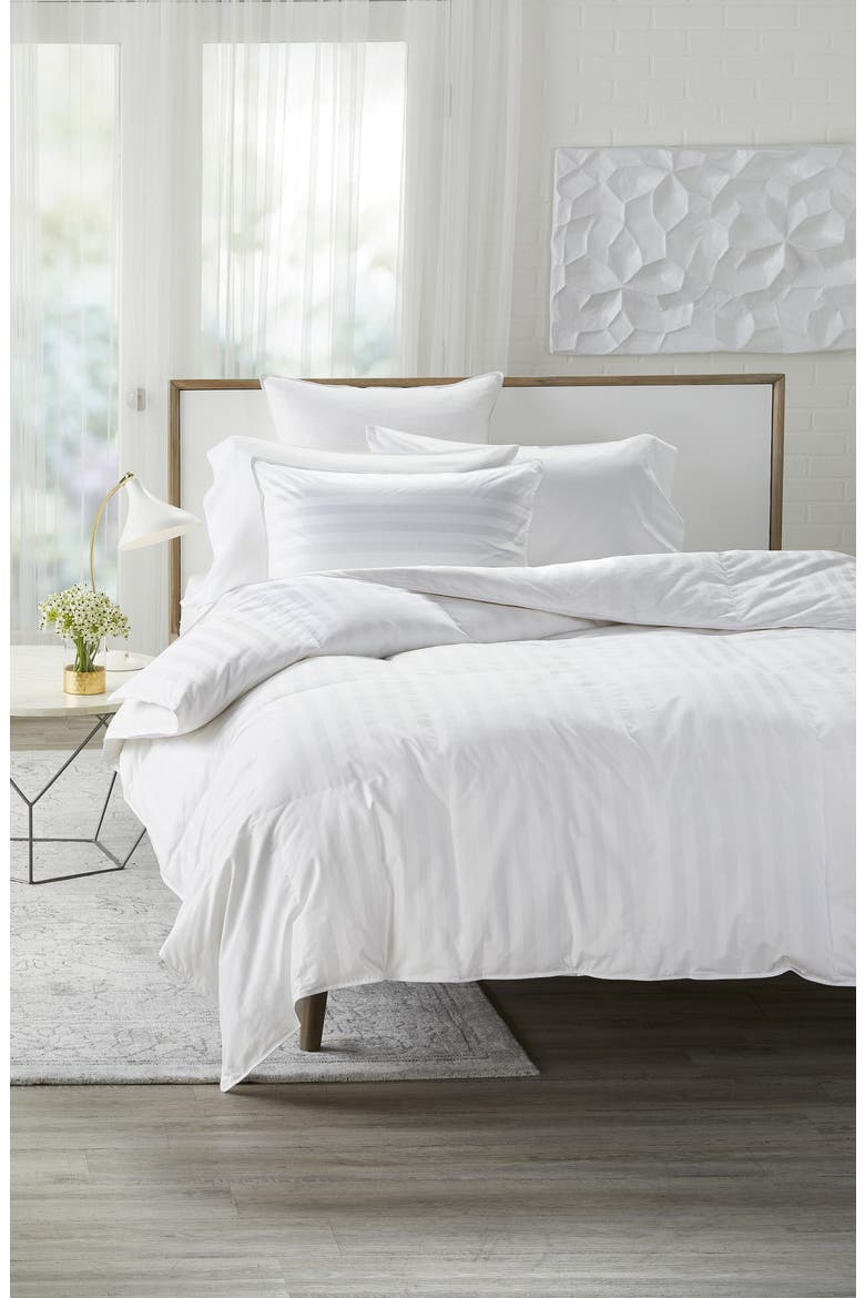 at Home Goose Down Pillow, Alternate, color, WHITE