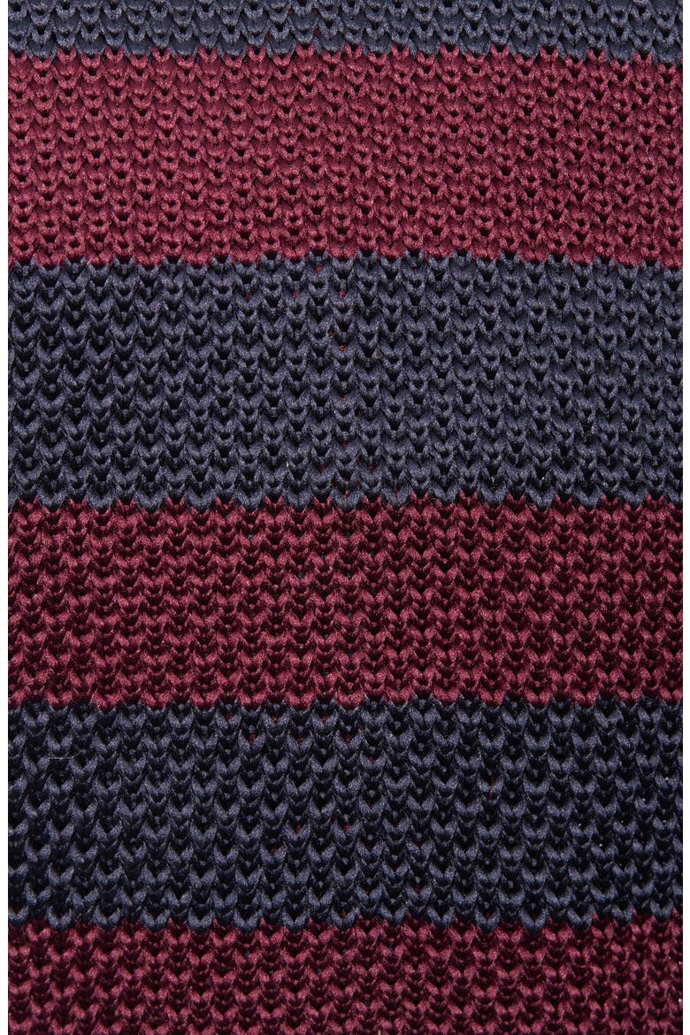 Stanley Stripe Knit Tie, Alternate, color, NAVY MALBEC STRIPE