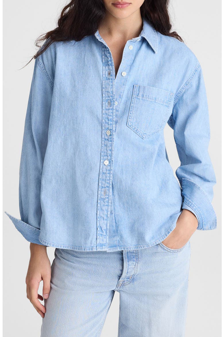 The Easy Denim Button-Up Shirt, Main, color, MAUI WASH