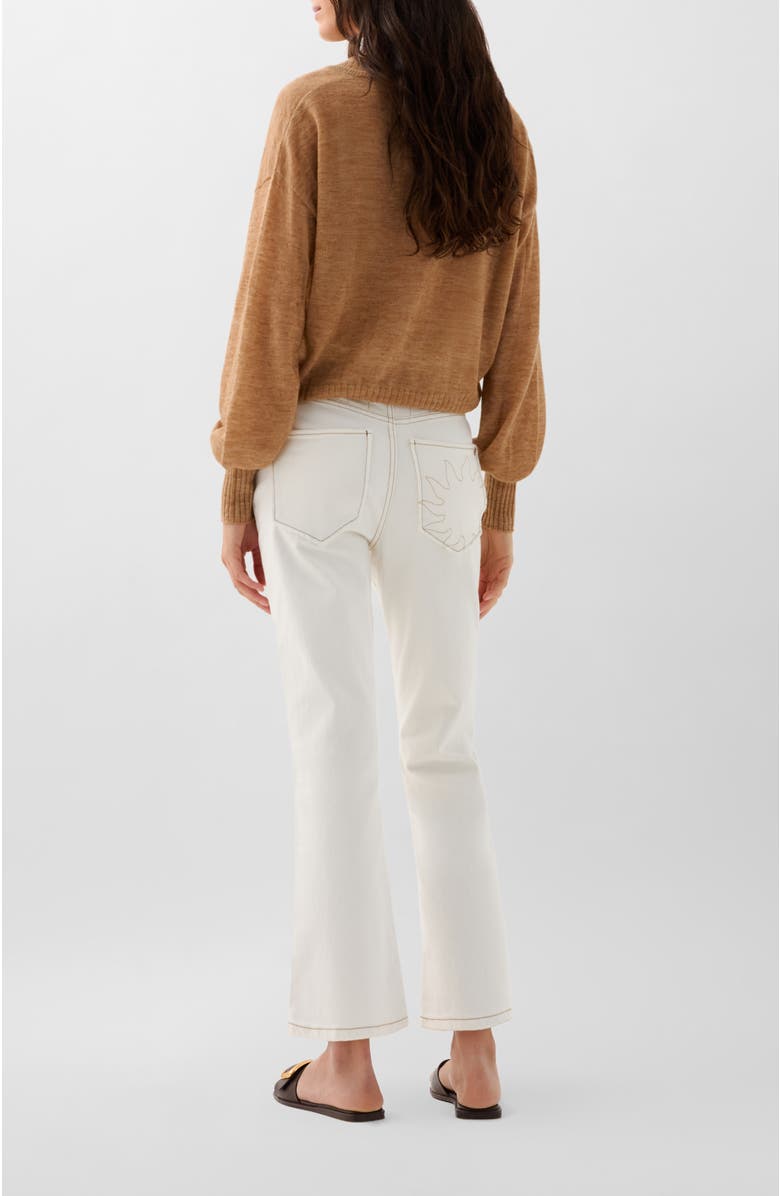 Scalpers Ankle Sun Denim Pant, Alternate, color, Offwhite