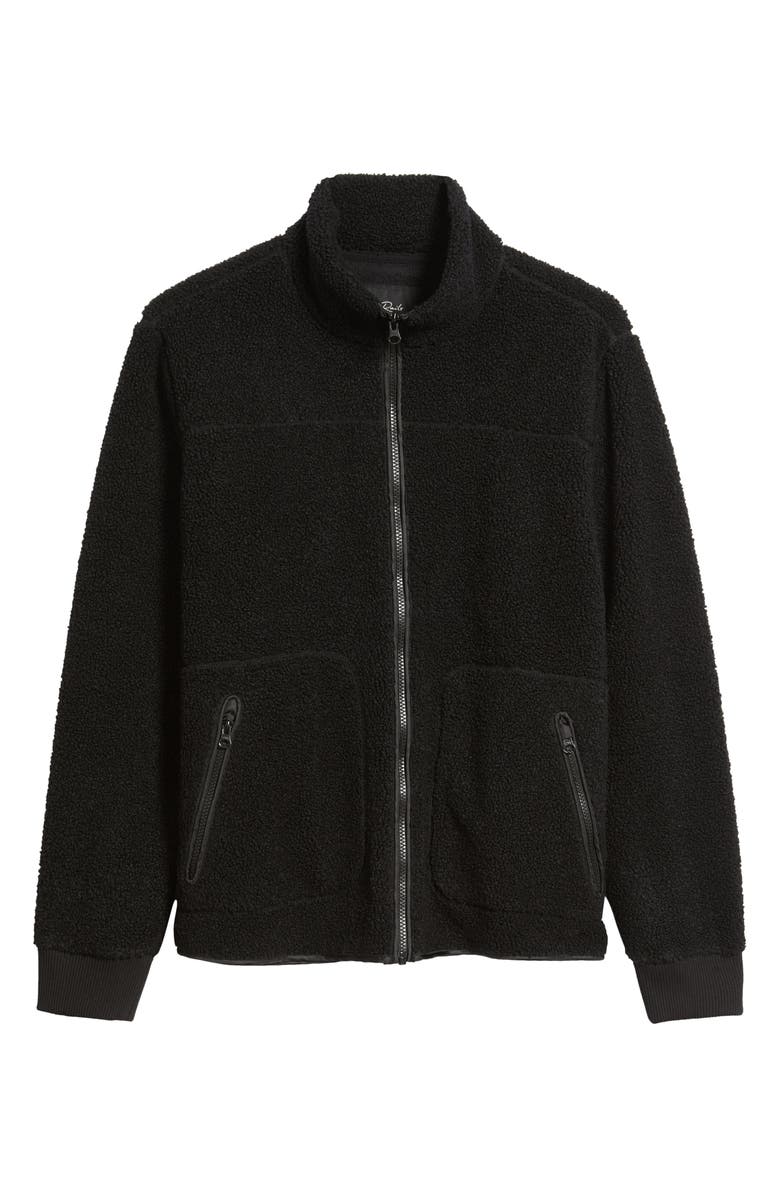 Rails Clark Polar Fleece Jacket, Alternate, color, Black
