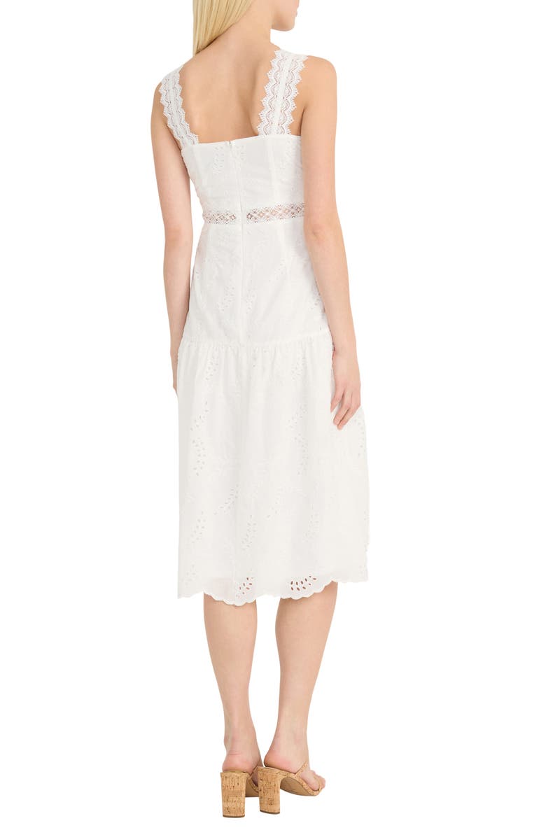 Donna Morgan Eyelet Embroidered Sundress, Alternate, color, Ivory