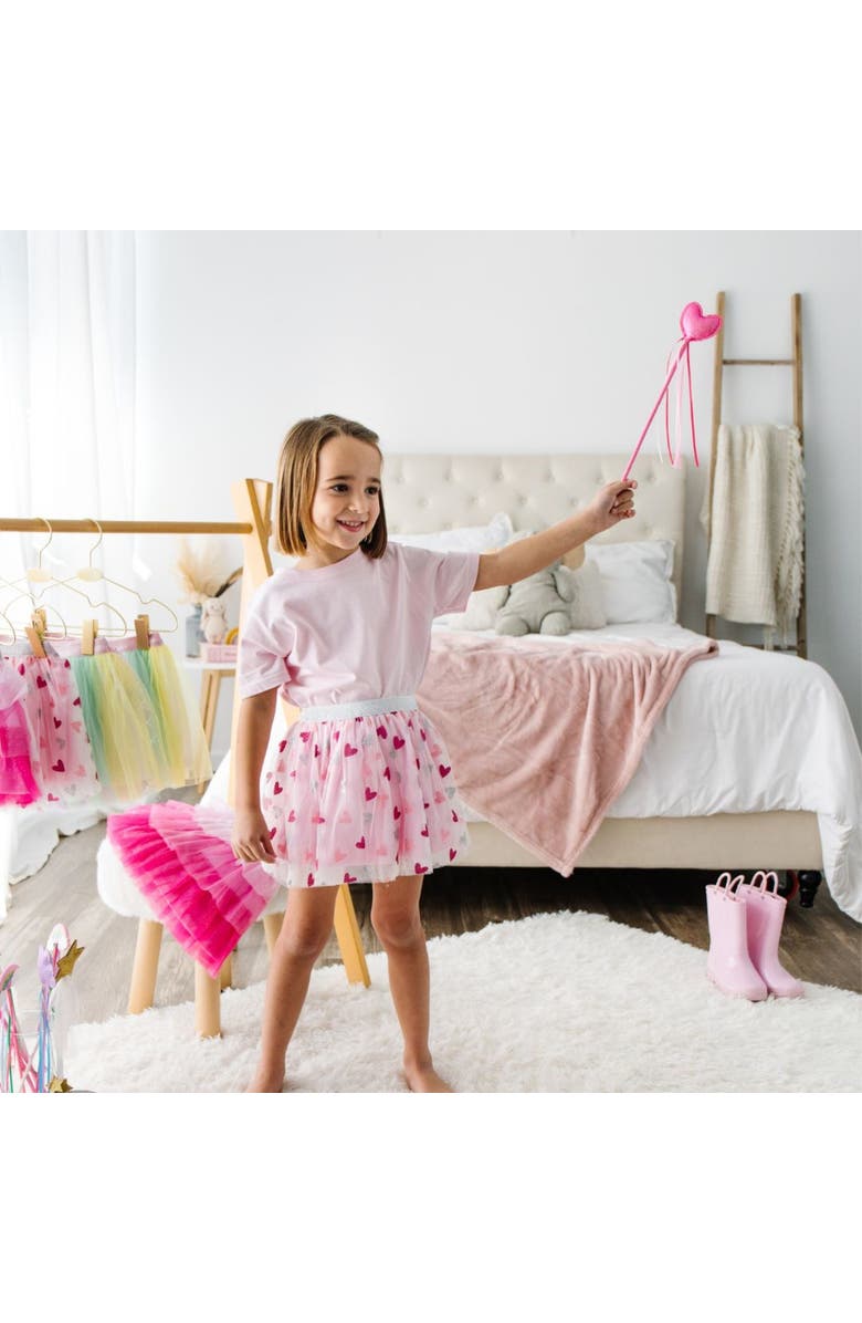 Sweet Wink Glitter Heart Valentine
s Day Tutu, Alternate, color, 