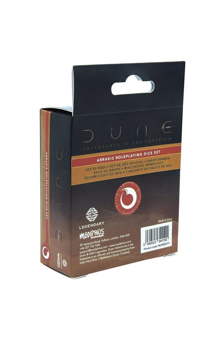 Modiphius Dune Rpg Dice Set Arrakis, Alternate, color, Yellow