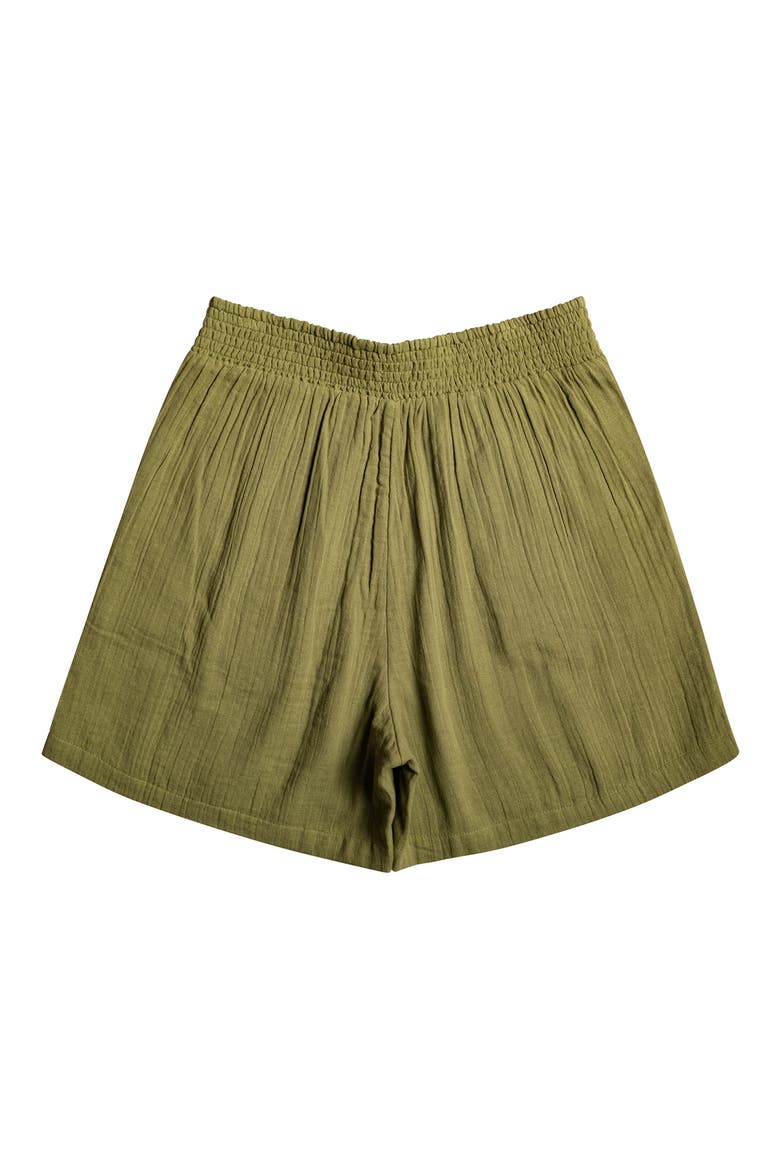 Over the Sun Cotton Shorts, Alternate, color, LODEN GREEN