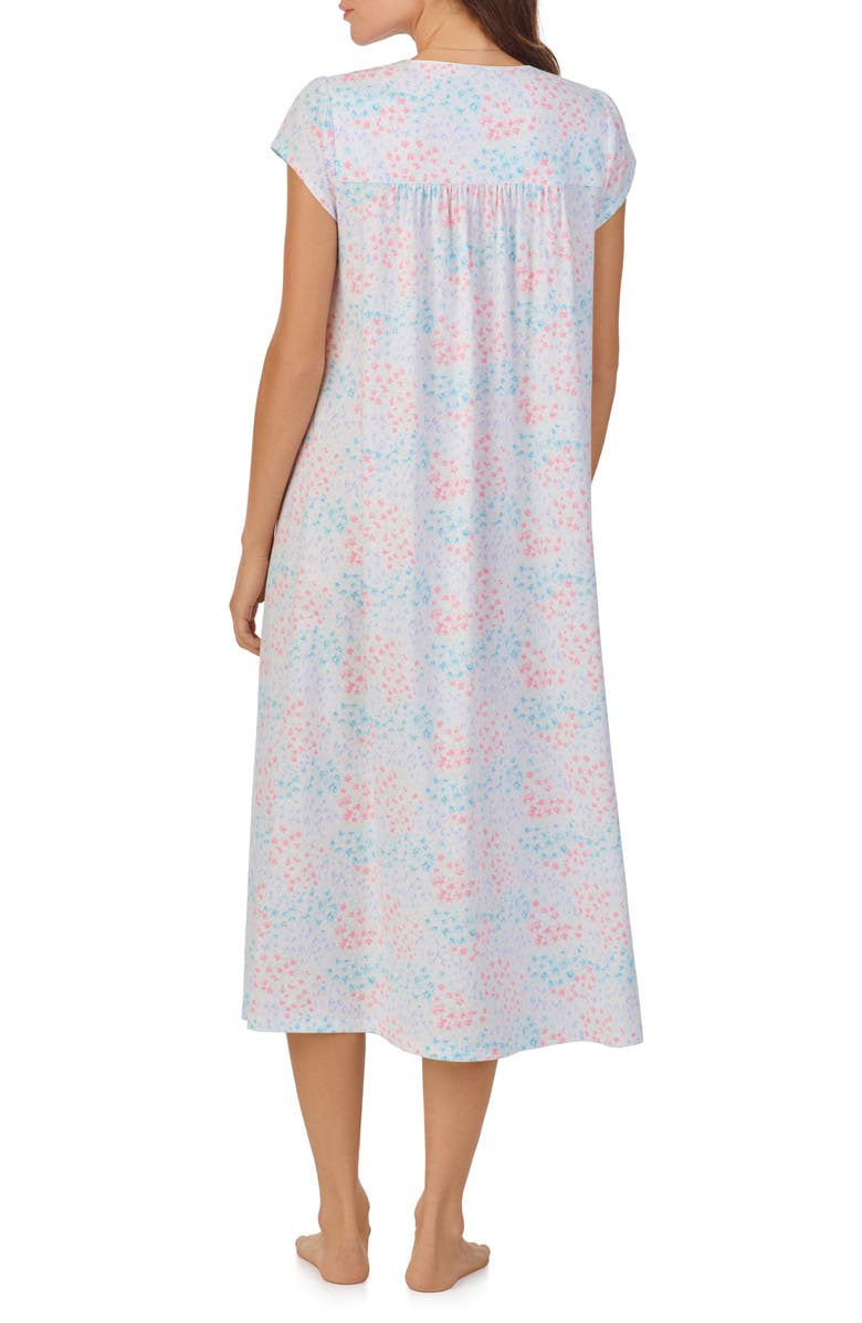 Eileen West Floral Print Cotton Nightgown, Alternate, color, 