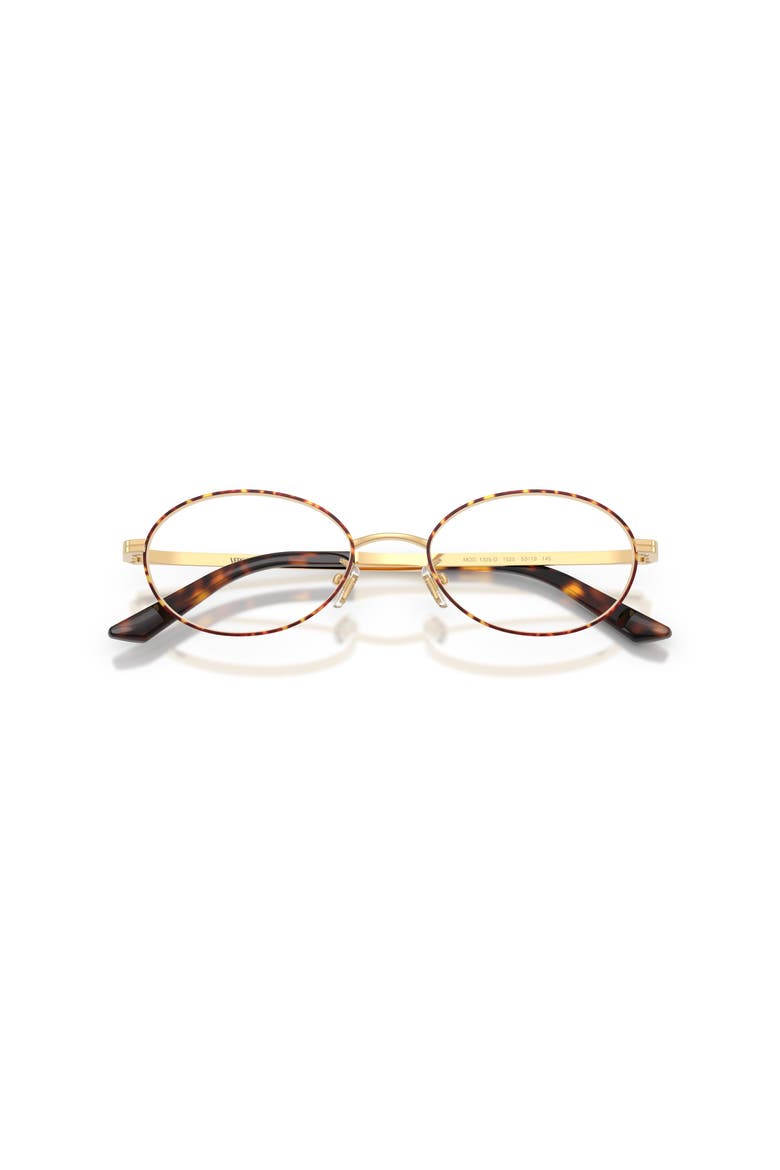 53mm Oval optical glasses, Alternate, color, Gold