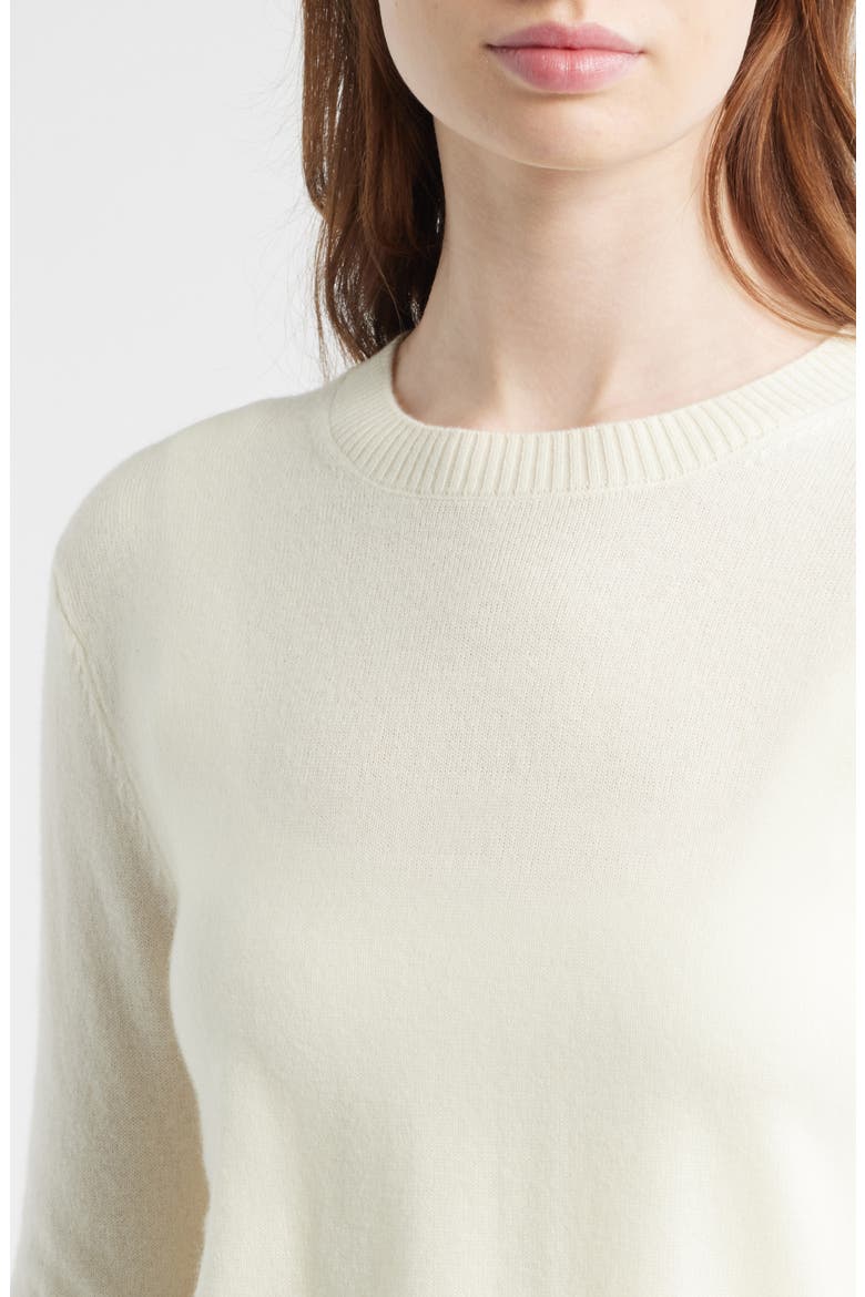 Rochelle Wool & Cashmere Crewneck Sweater, Alternate, color, IVORY