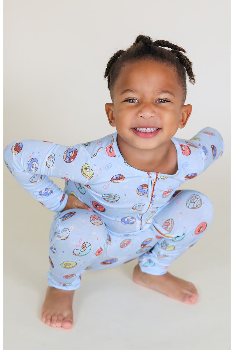Baby Blue Space Donut Convertible Footie, Alternate, color, BLUE DONUT