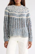 Theory Chevron Felted Wool & Cashmere Knit Sweater
