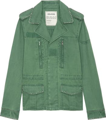 Zadig & Voltaire Klimi Studded Utility Jacket | Nordstrom Zadig & Voltaire Klimi Studded Utility Jacket | Nordstrom