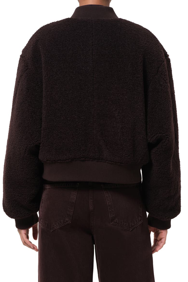 Iona Skye Faux Shearling Bomber Jacket, Alternate, color, CHOCOLATE BRWN