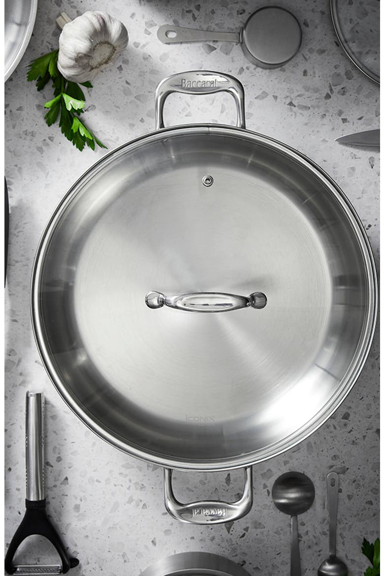 iconiX™ 4 Qt Chef Pan with Lid, Alternate, color, SILVER