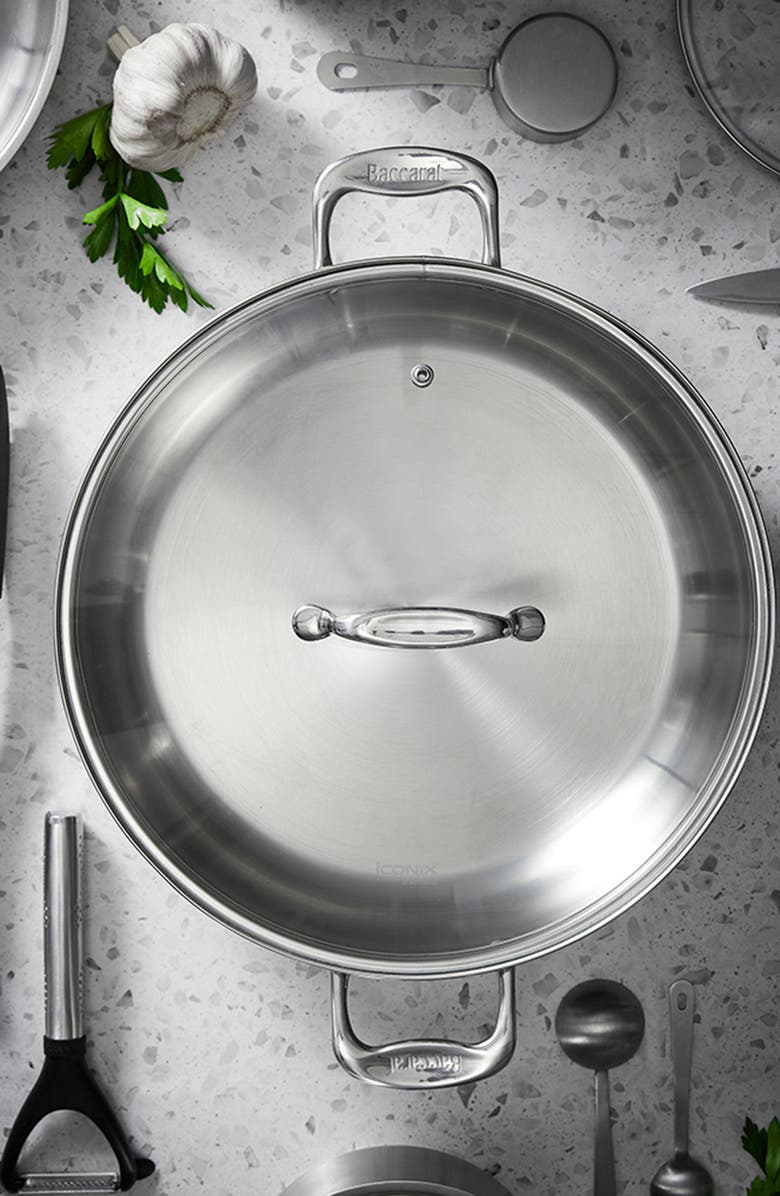 Cuisine::pro<sup>®</sup> iconiX<sup>™</sup> 4 Qt Chef Pan with Lid, Alternate, color, Silver
