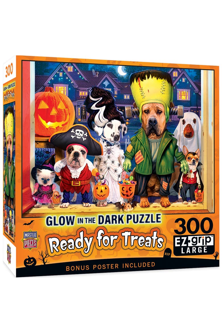 Ready for Treats 300 Piece Glow Puzzle, Main, color, Multicolor