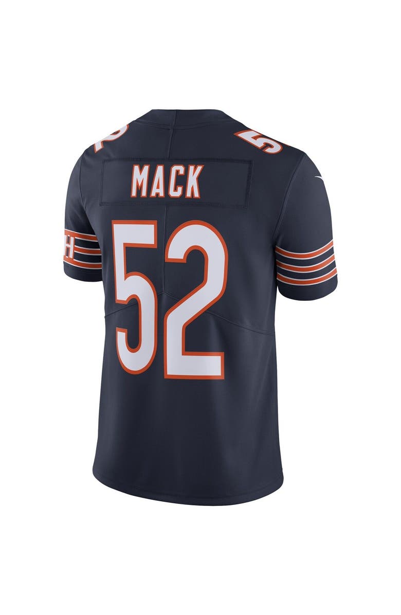 Nike Men's Nike Khalil Mack Navy Chicago Bears Vapor Limited Jersey, Alternate, color,