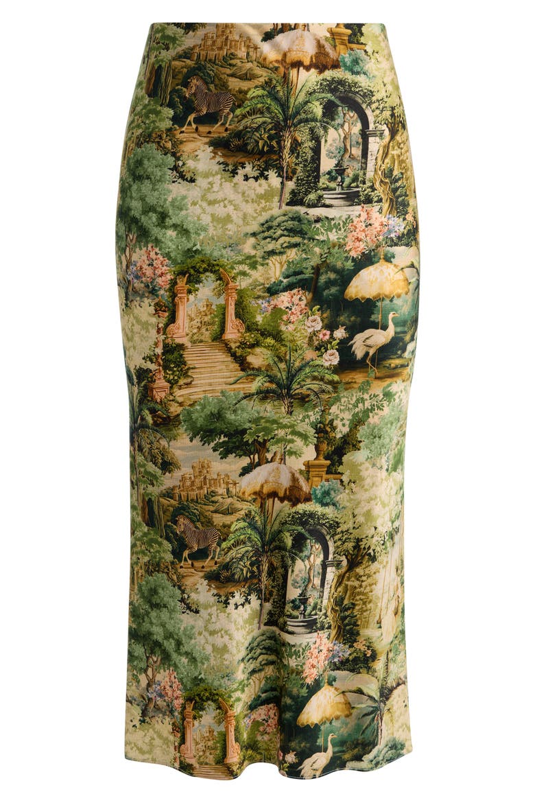 Maeve Landscape Print Midi Skirt, Alternate, color, TERRAIN LG
