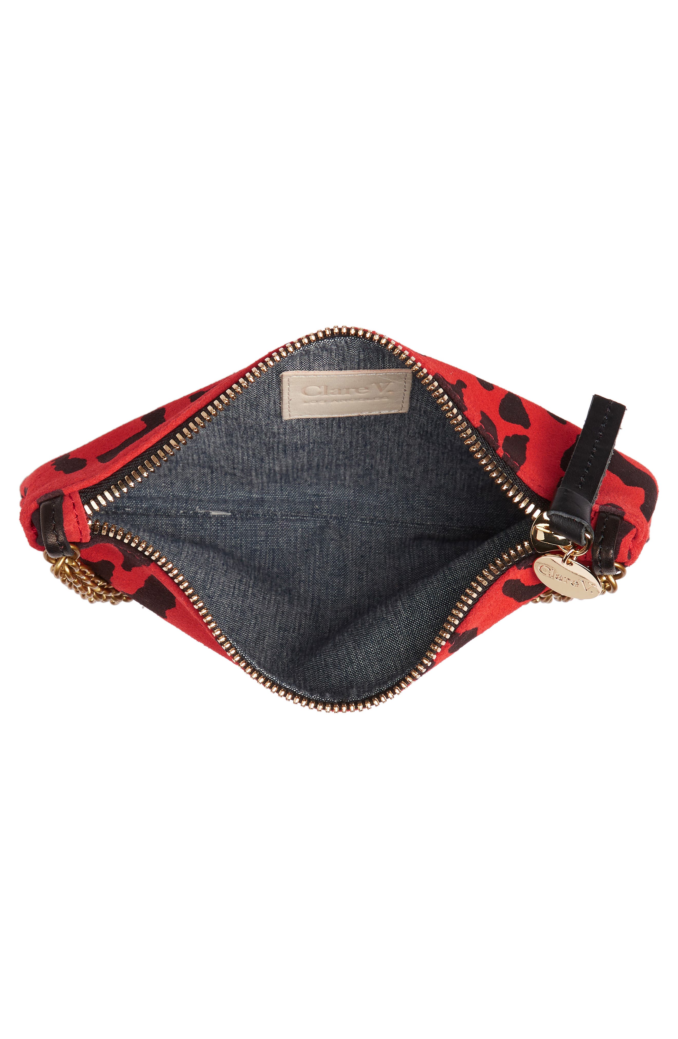 Clare V. Alix Leather Crossbody Bag, Alternate, color, 