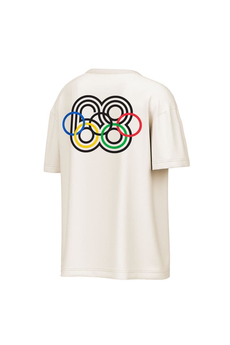 Men's Outerstuff  Cream Mexico 1968 Summer Olympics Emblem T-Shirt, Alternate, color, Cream