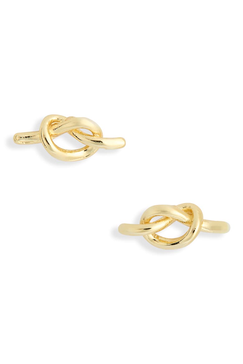 Demi Fine Knot Stud Earrings, Main, color, GOLD