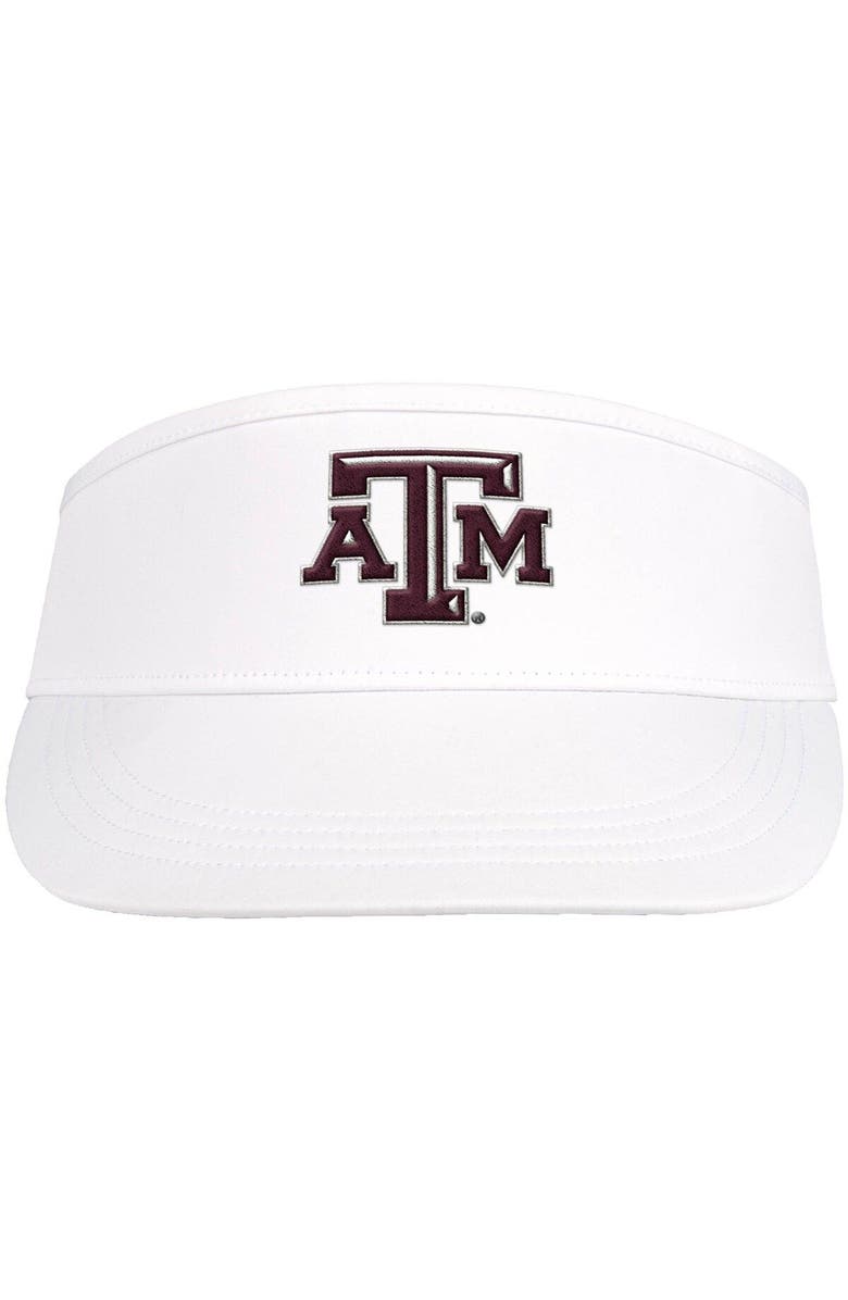 adidas Men's adidas White Texas A&M Aggies Sideline Coaches High Visor, Alternate, color,