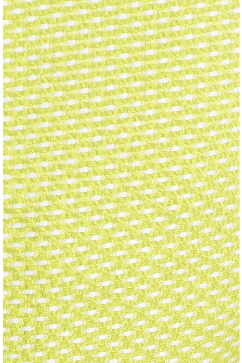 Belt Detail Jacquard Sheath Dress, Alternate, color, CITRINE/ WHITE