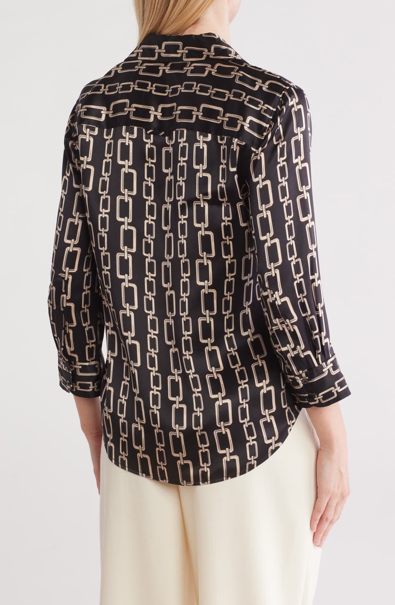 L'AGENCE Dani Silk Top, Alternate, color, 