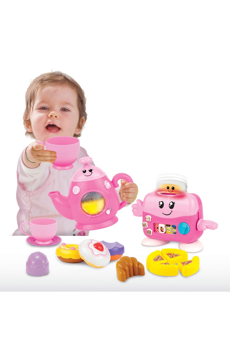 Winfun Mycook Master Toast 
N Fun Tea Set, Pink, Lights 
Sounds, Kids, Alternate, color, Multicolored