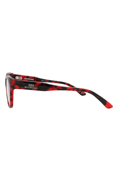 Balenciaga 53mm Cat Eye Optical Glasses In Brown