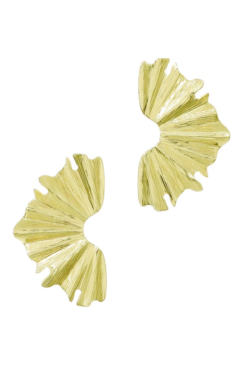Wave Statement Earrings, Main, color, GOLD