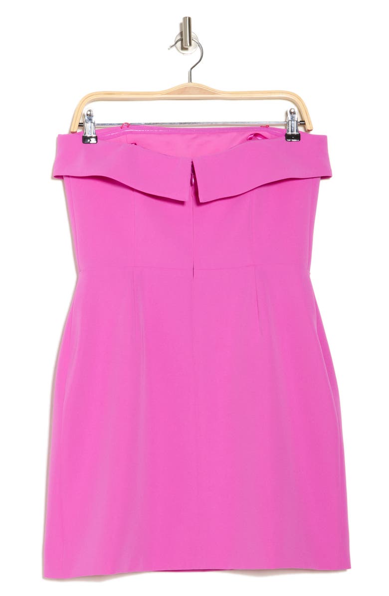 Veronica Beard Maire Strapless Body-Con Minidress, Alternate, color, Bright Magenta