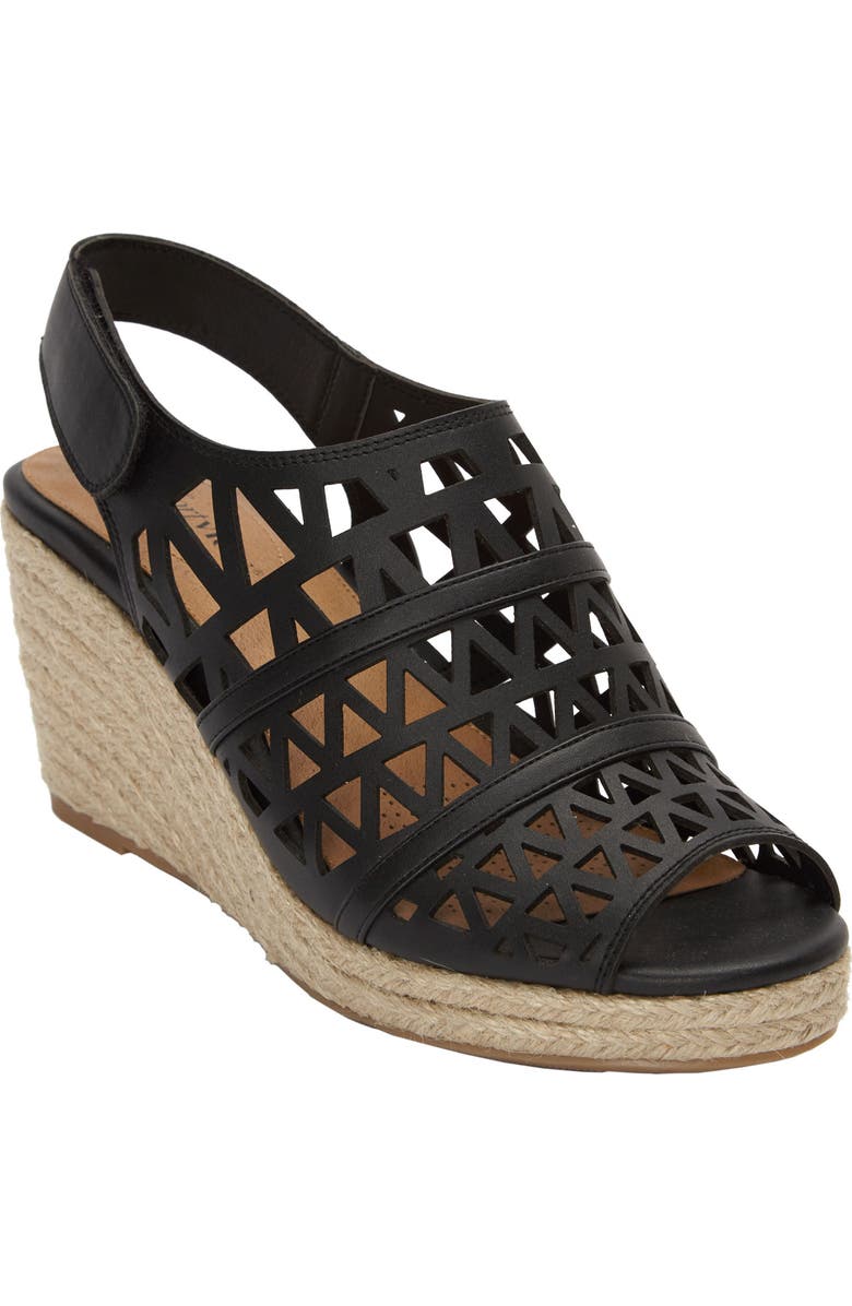Comfortview The Karen Espadrille, Main, color, Black