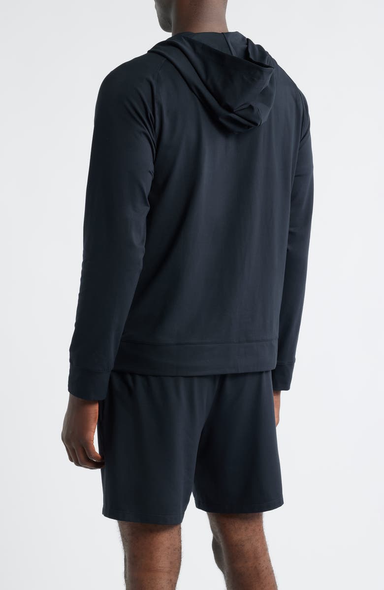 Zella Live In Performance Zip Hoodie, Alternate, color, Black Caviar