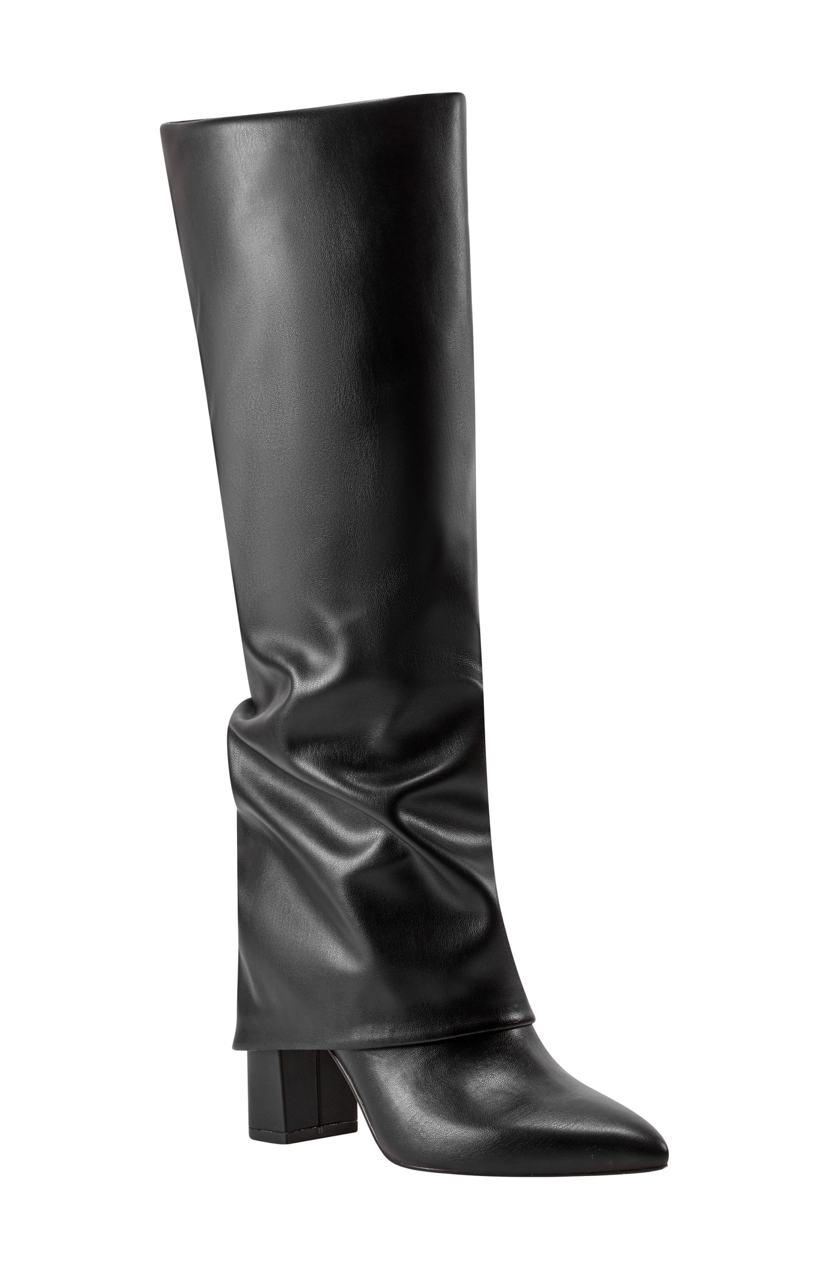 Marc Fisher Foldover Block Heel Boot