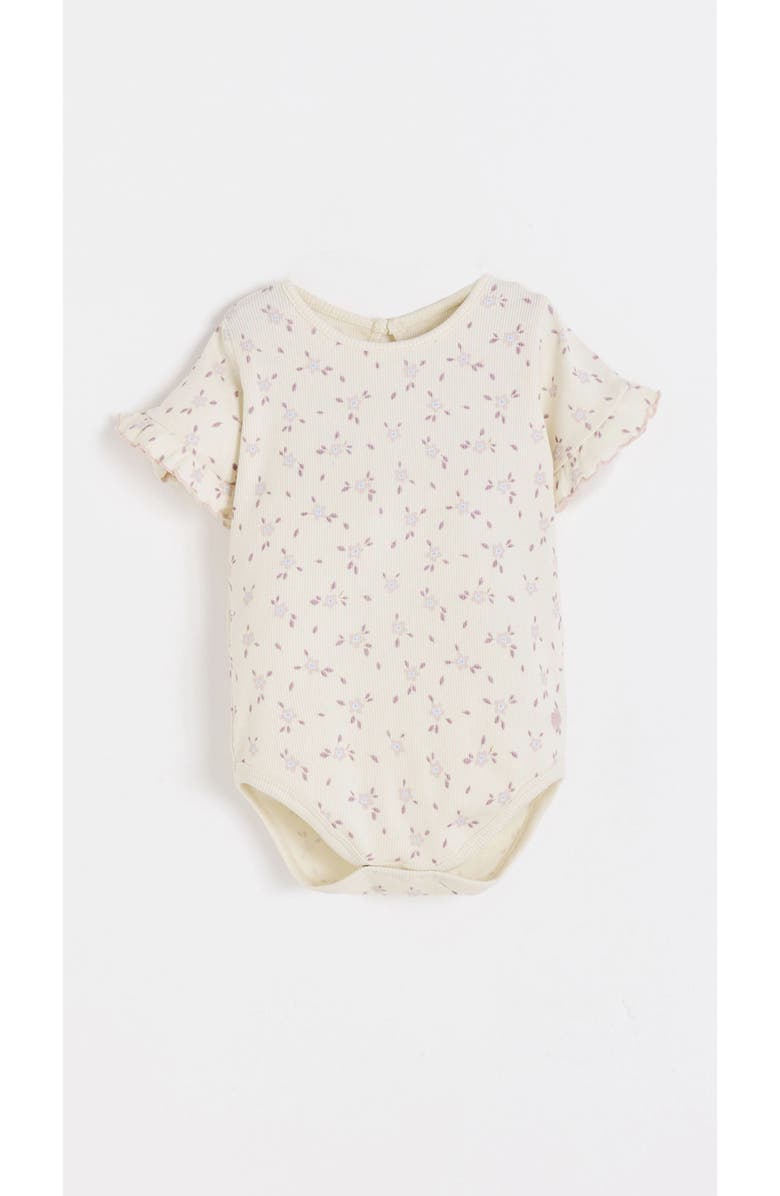Babycottons Peony Printed Bodysuit for Infant, Main, color,