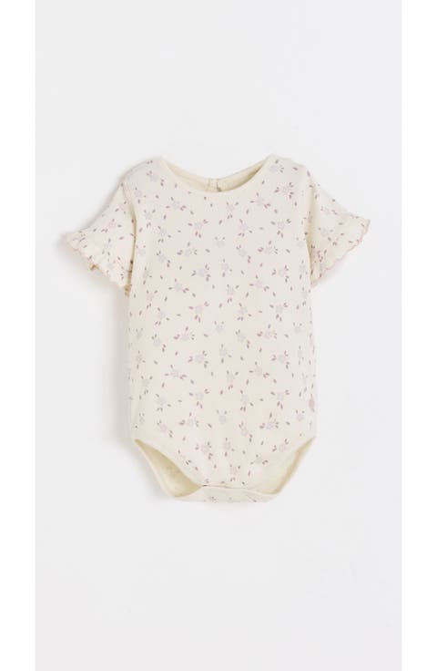 Peony Printed Bodysuit for Infant