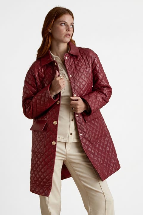Holland Quilted Leather Coat