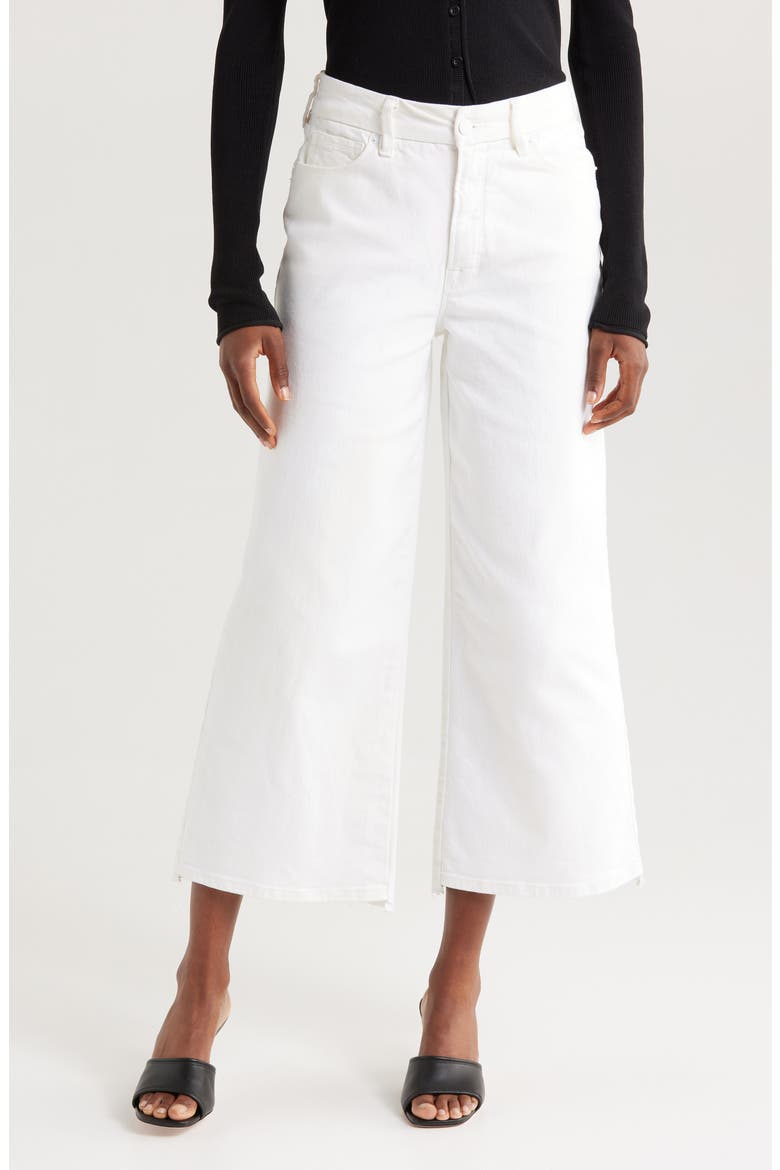 Good Waist Crop Palazzo Jeans, Main, color, WHITE001