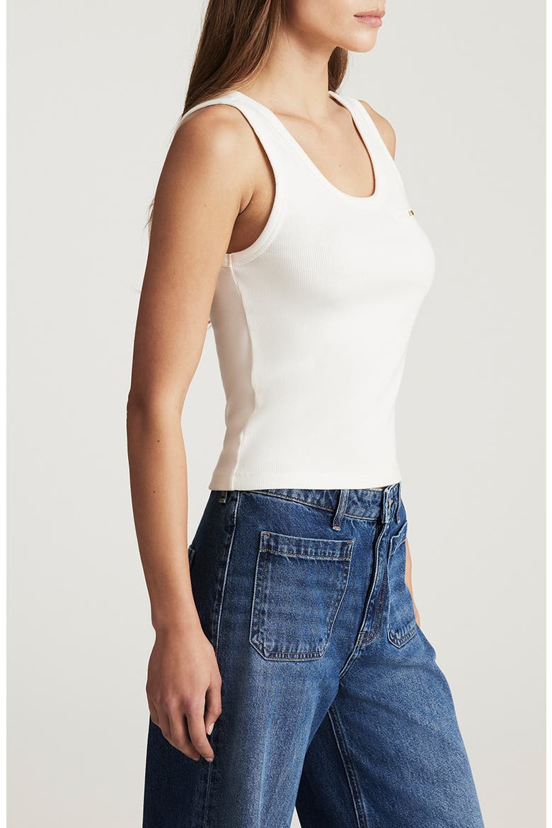 Rib Tank, Alternate, color, ANTIQUE WHITE