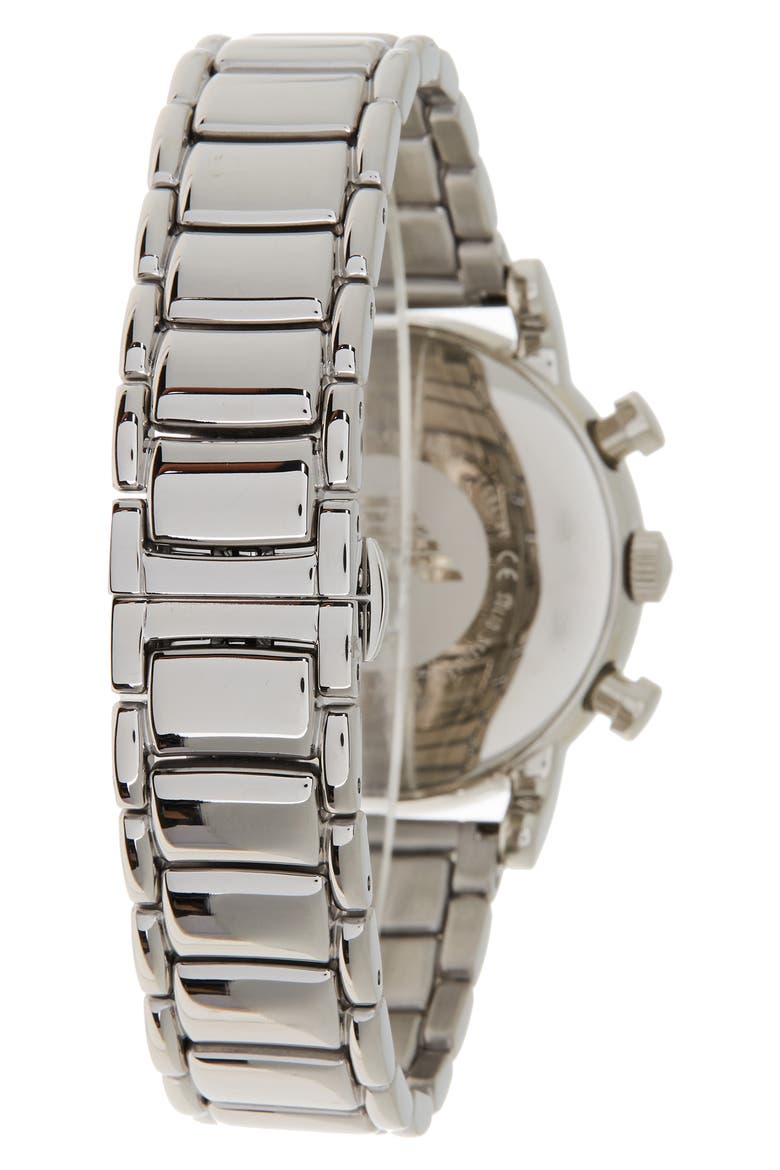 Men's Chronograph Black Dial Watch, 43mm, Alternate, color, SILVER