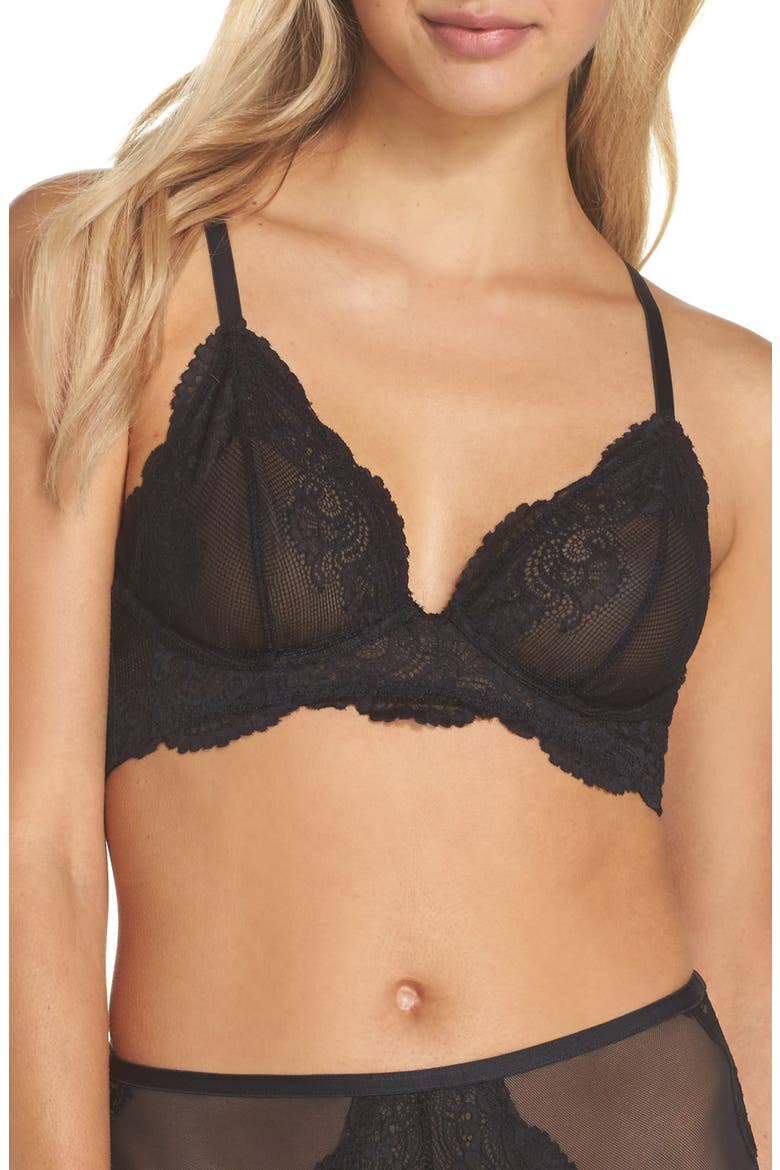 Intimately FP Jasmine Underwire Bralette, Main, color, BLACK