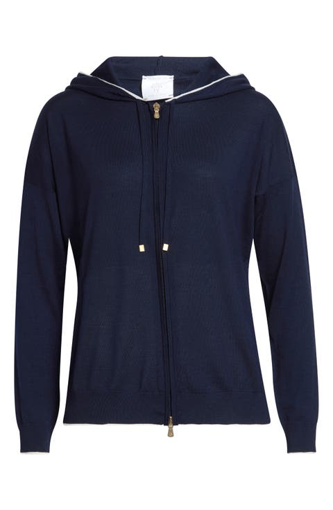 Avalon Travel Merino Wool Full Zip Hoodie