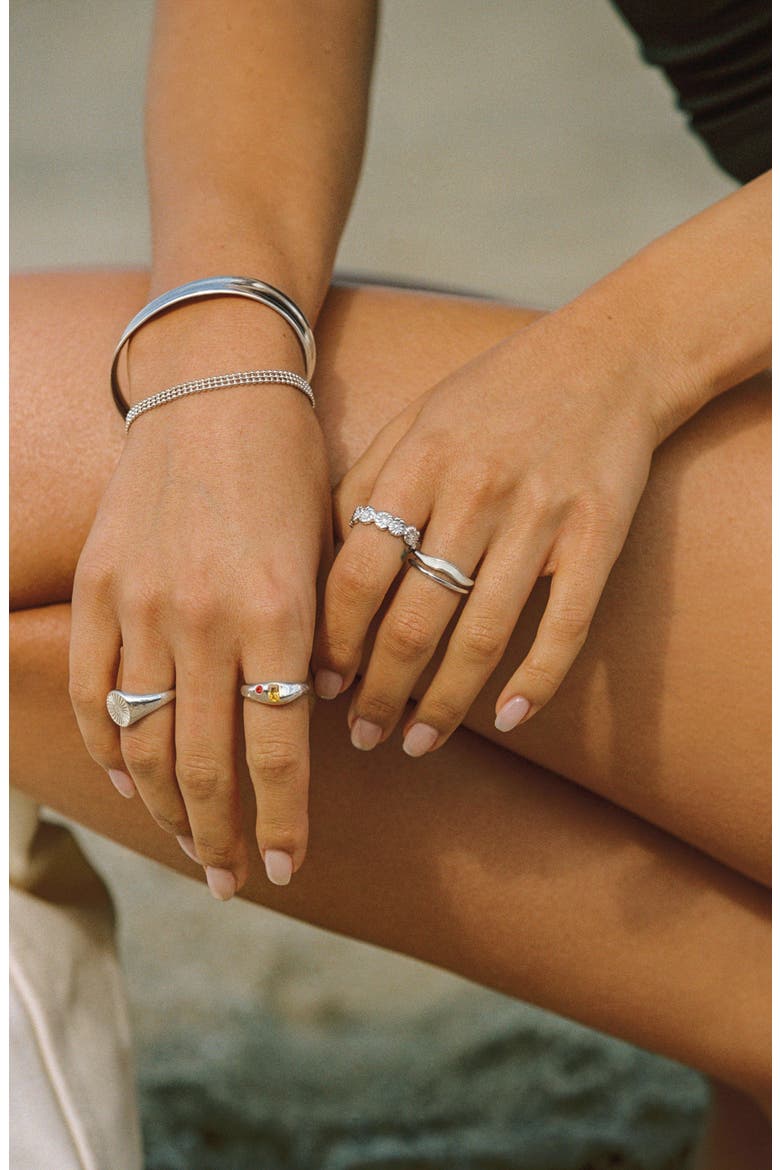 Sol Cuff, Alternate, color, Silver