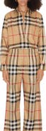 Burberry Check Cotton Trousers