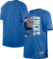 New Era Men's New Era  Blue New York Knicks Distressed Throwback Vintage Color Pack T-Shirt