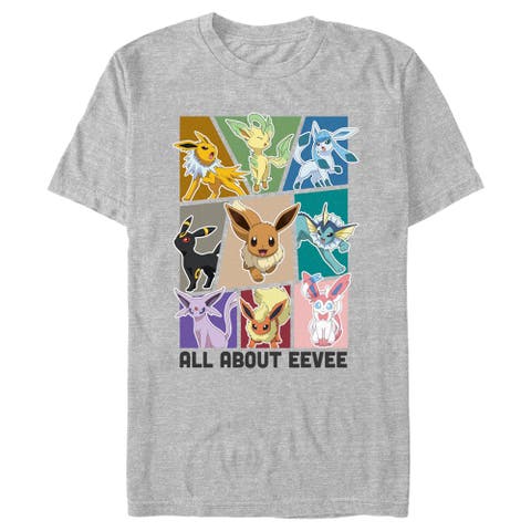 Men's Pokemon All About Eevee Eeveeloution  Graphic T-Shirt