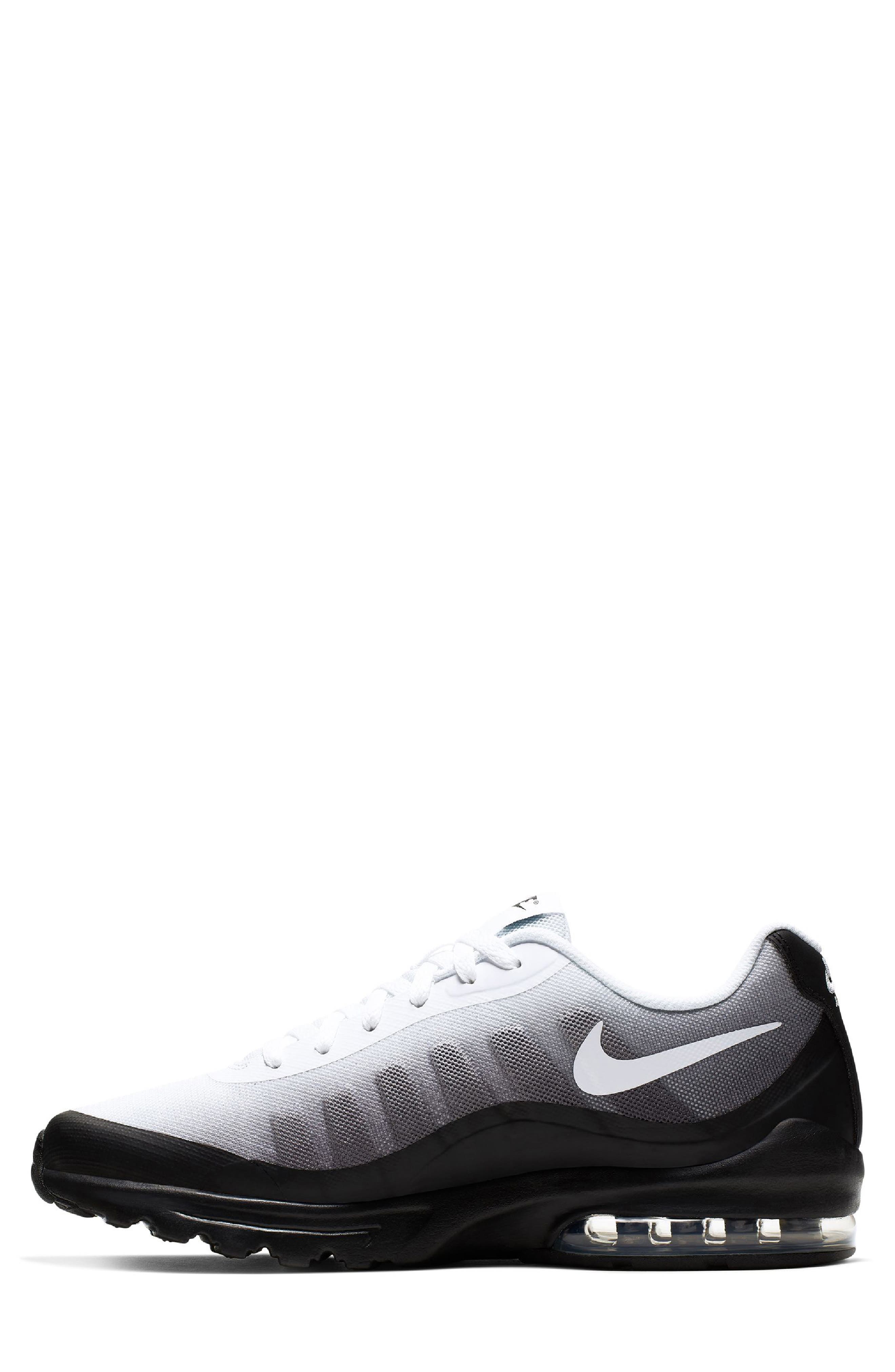 Air Max Invigor Print Sneaker, Alternate, color, 010 BLACK/WHITE