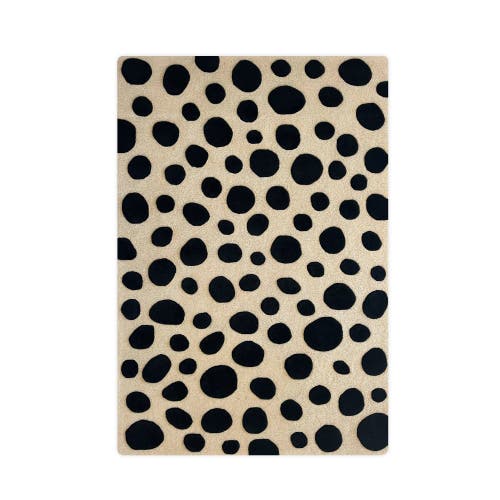 Maison Deux Cheetah Rug In Black